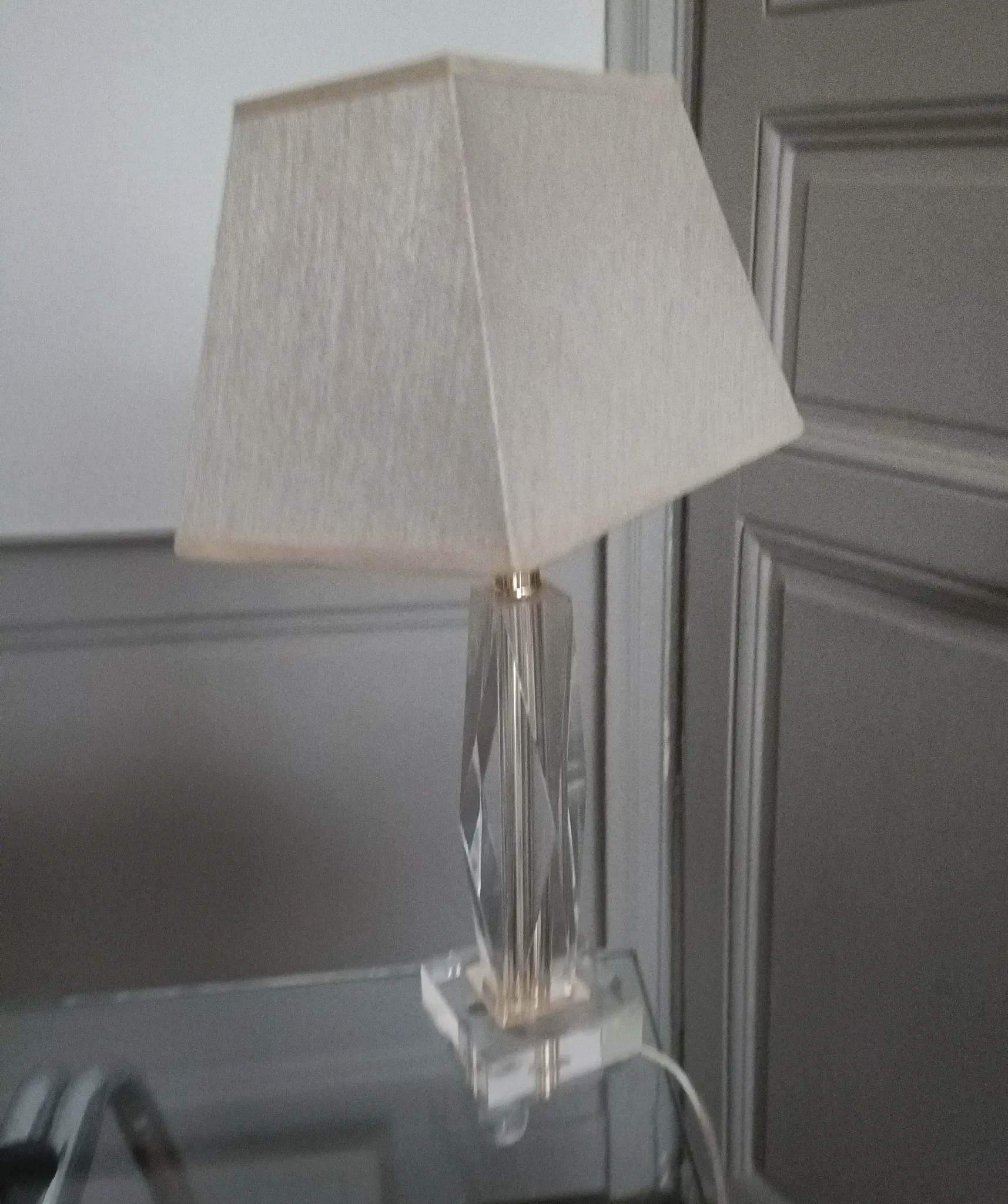 Vintage plexiglass lamp Le Dauphin