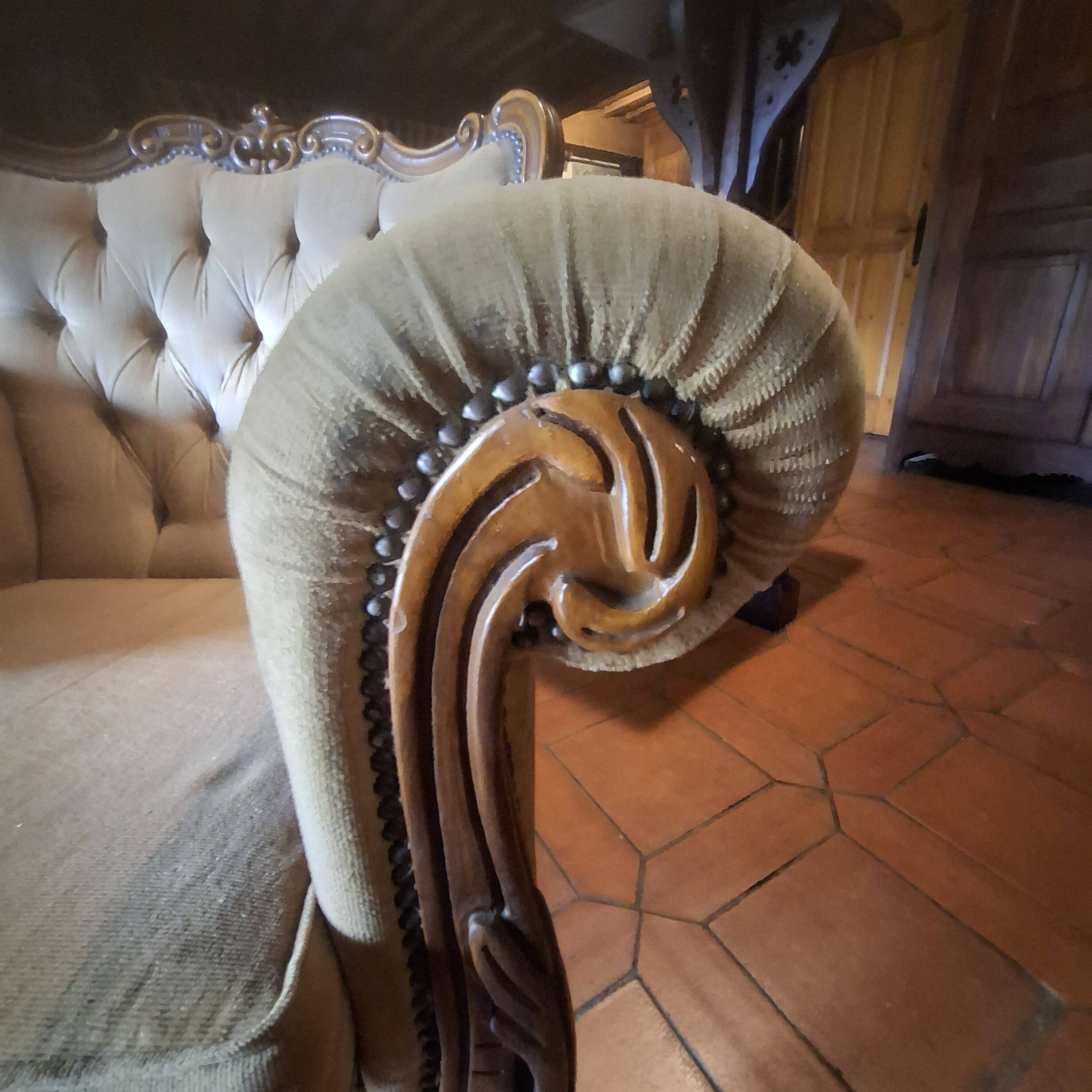 Antique bergère armchair