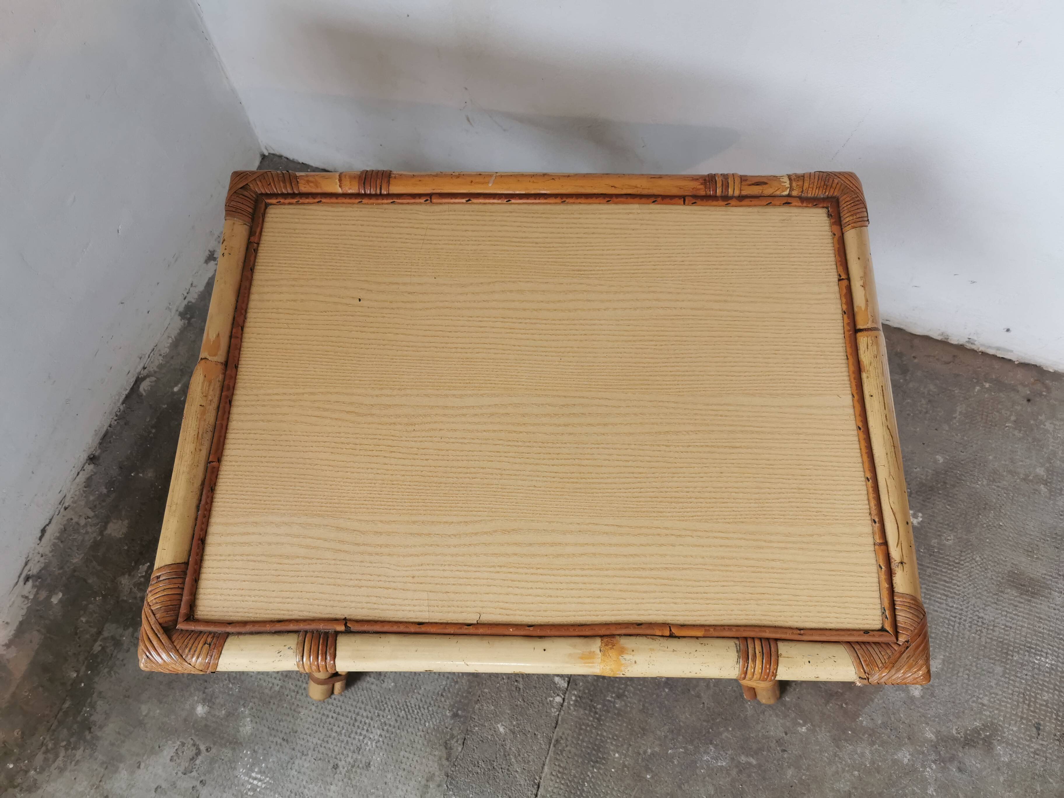 Rattan coffee table