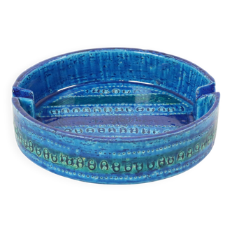 Aldo Londi pour Bitossi Ceramics Cendrier Vide Poche Rimini Bleu