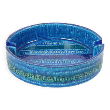 Aldo Londi pour Bitossi Ceramics Cendrier Vide Poche Rimini Bleu