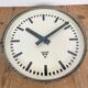 Grey Industrial Factory Wall Clock from Pragotron, 1960s