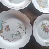 Ceramic plates. 70s/80s Work inspired by the 16th and 17th centuries.