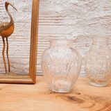 Art Deco hyacinth vases duo