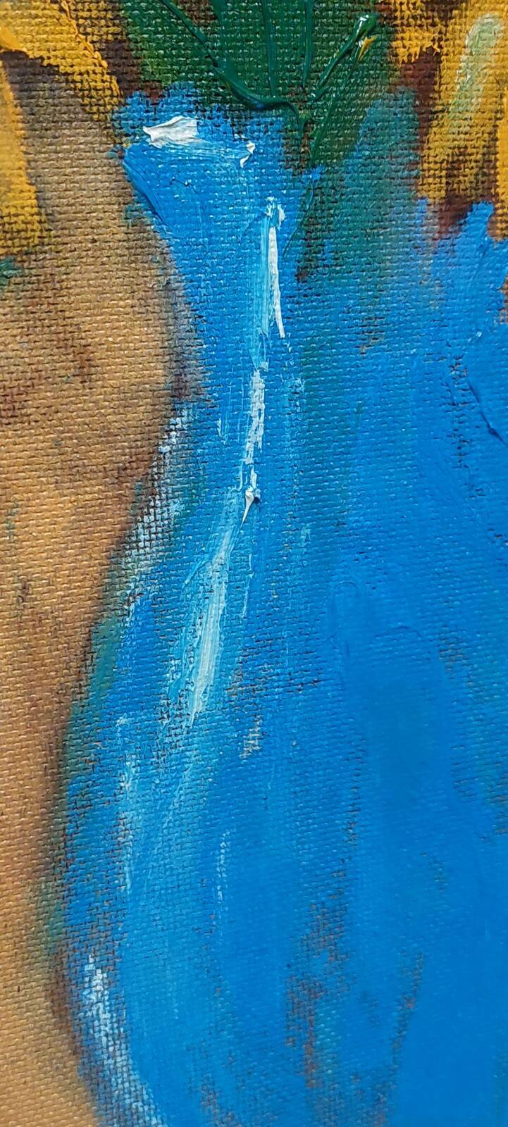 Oil on faesite, vase of flowers GEROLAMO BOLLI (Pisa 1933-2009)