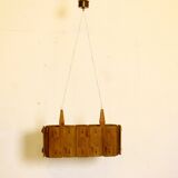 Vintage Suede pine chandelier 1970s