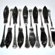 Set of 10 ercuis fish knives in silver metal, victoria spatours model