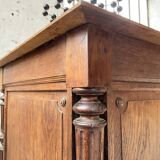 Drapery oak counter 1900