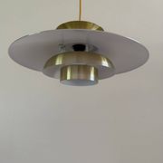 Vintage Danish gold pendant - Louis Poulsen Style - Danish design pendant