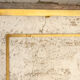 Brass coffee table and Travertine Italia 1970s