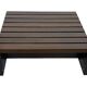 Vintage slatted coffee table design Wenge solid 70s minimalist