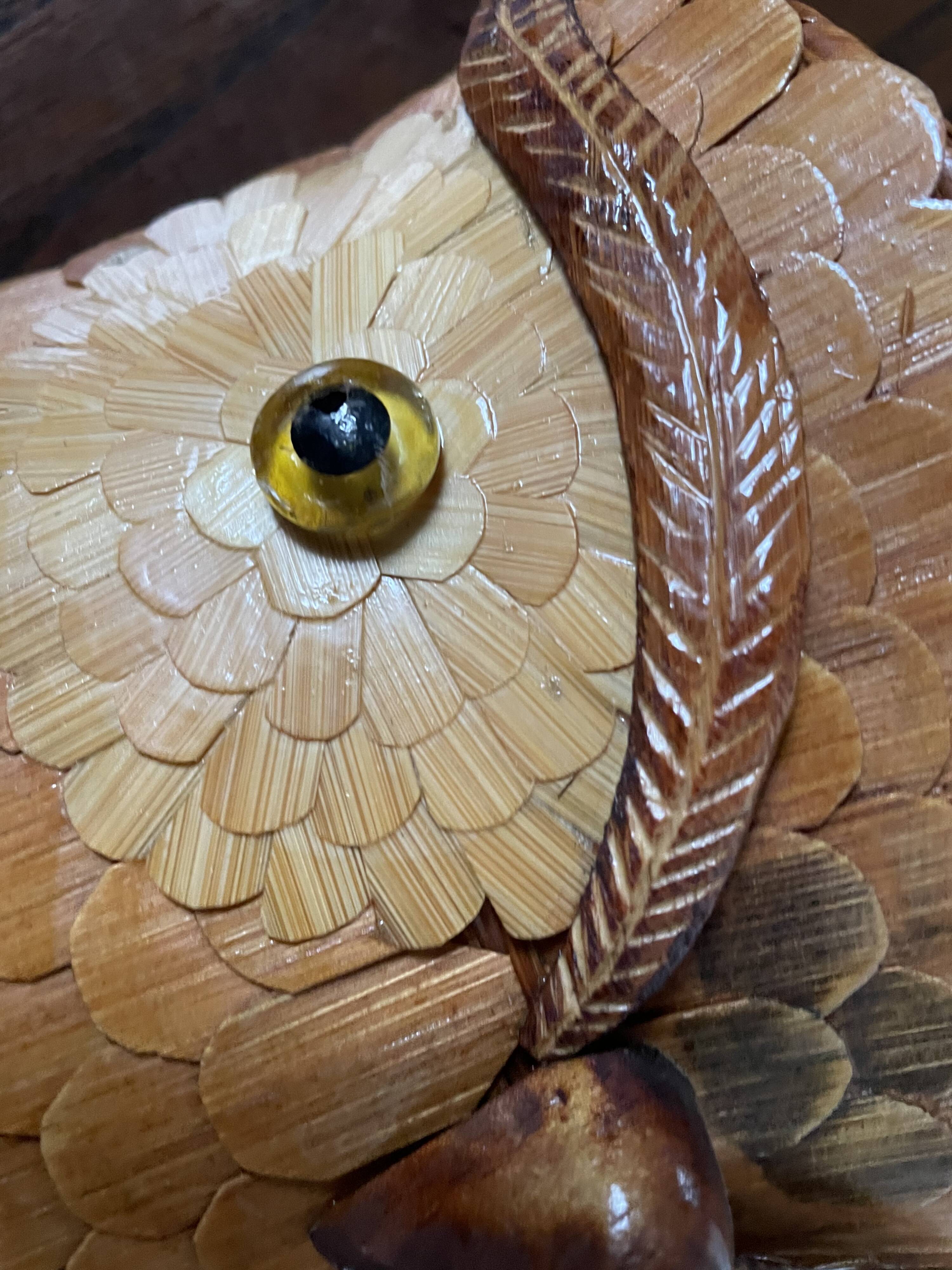 Bamboo owl basket