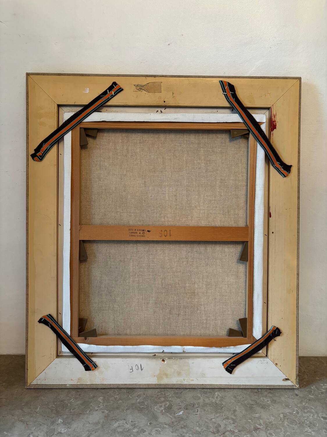 Lake and mountain landscape signed Godelier