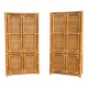 Vintage bamboo and rattan wardrobe or storage unit