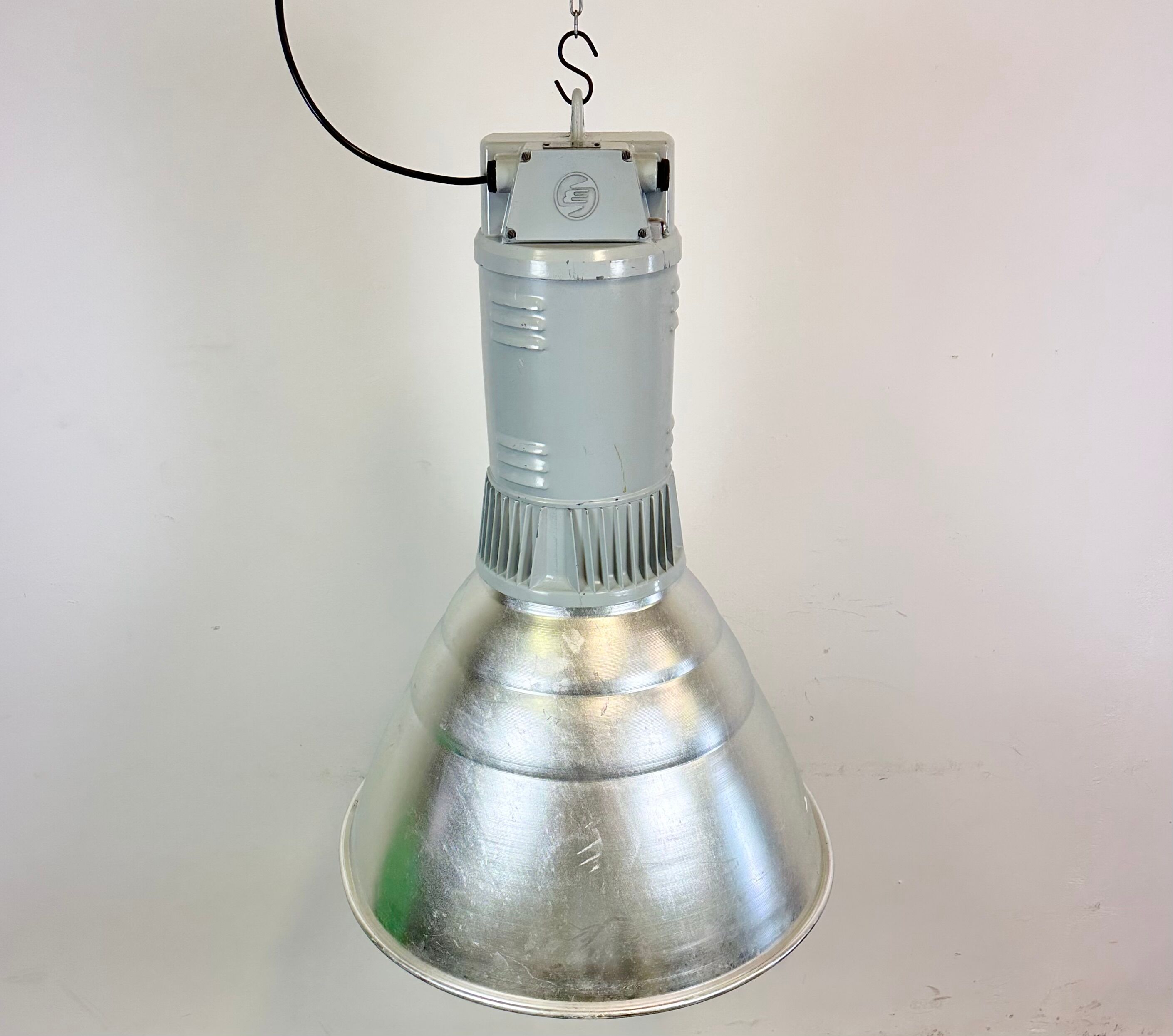 Large Industrial Aluminium Pendant Light from Elektrosvit, 1960s