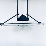 Black pendant lamp, 1980s