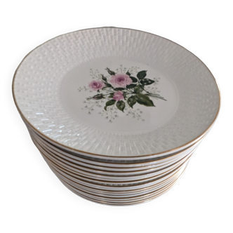 16 assiettes plates bagatelle