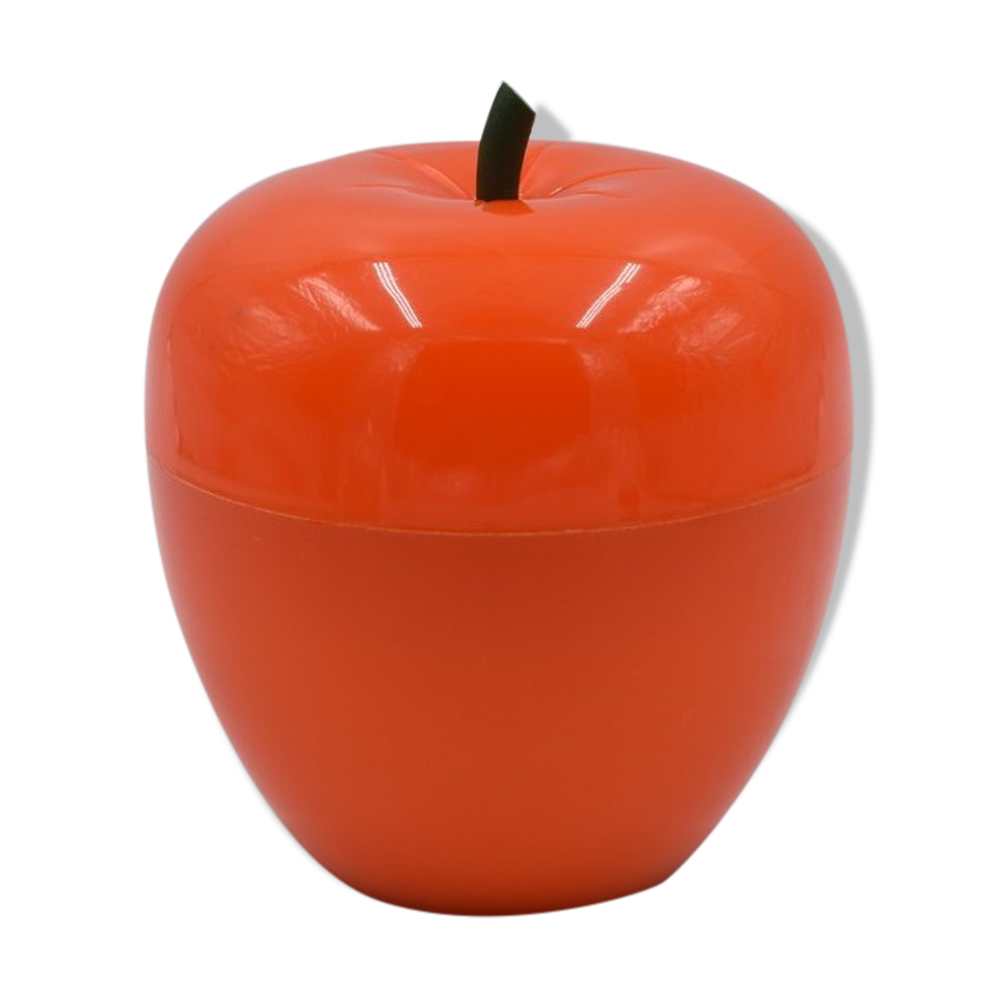 Vintage ice bucket in the shape of an orange apple