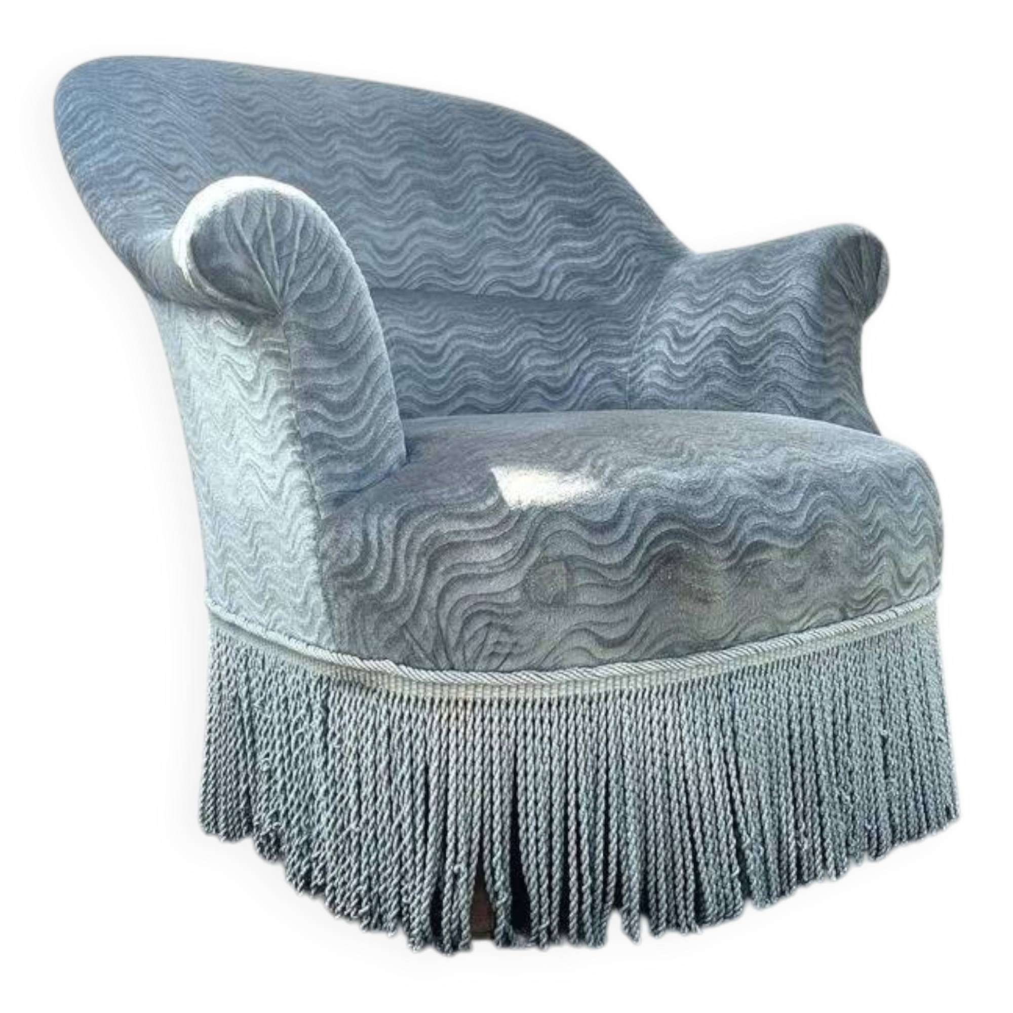 Petrol blue armchair