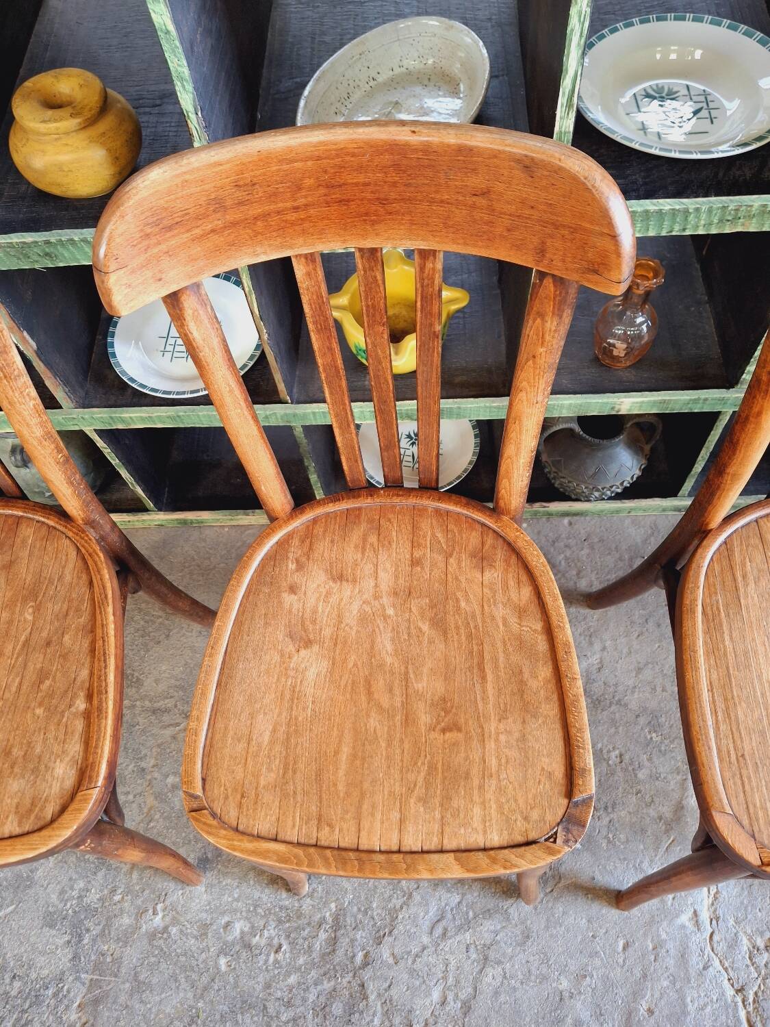 Old bistro chairs