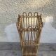 Old woven rattan umbrella holder from the 60's