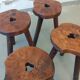 Set of brutalist stools