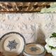 Flat plates Jules Vieillard Bordeaux in ironstone