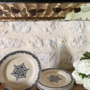 Flat plates Jules Vieillard Bordeaux in ironstone