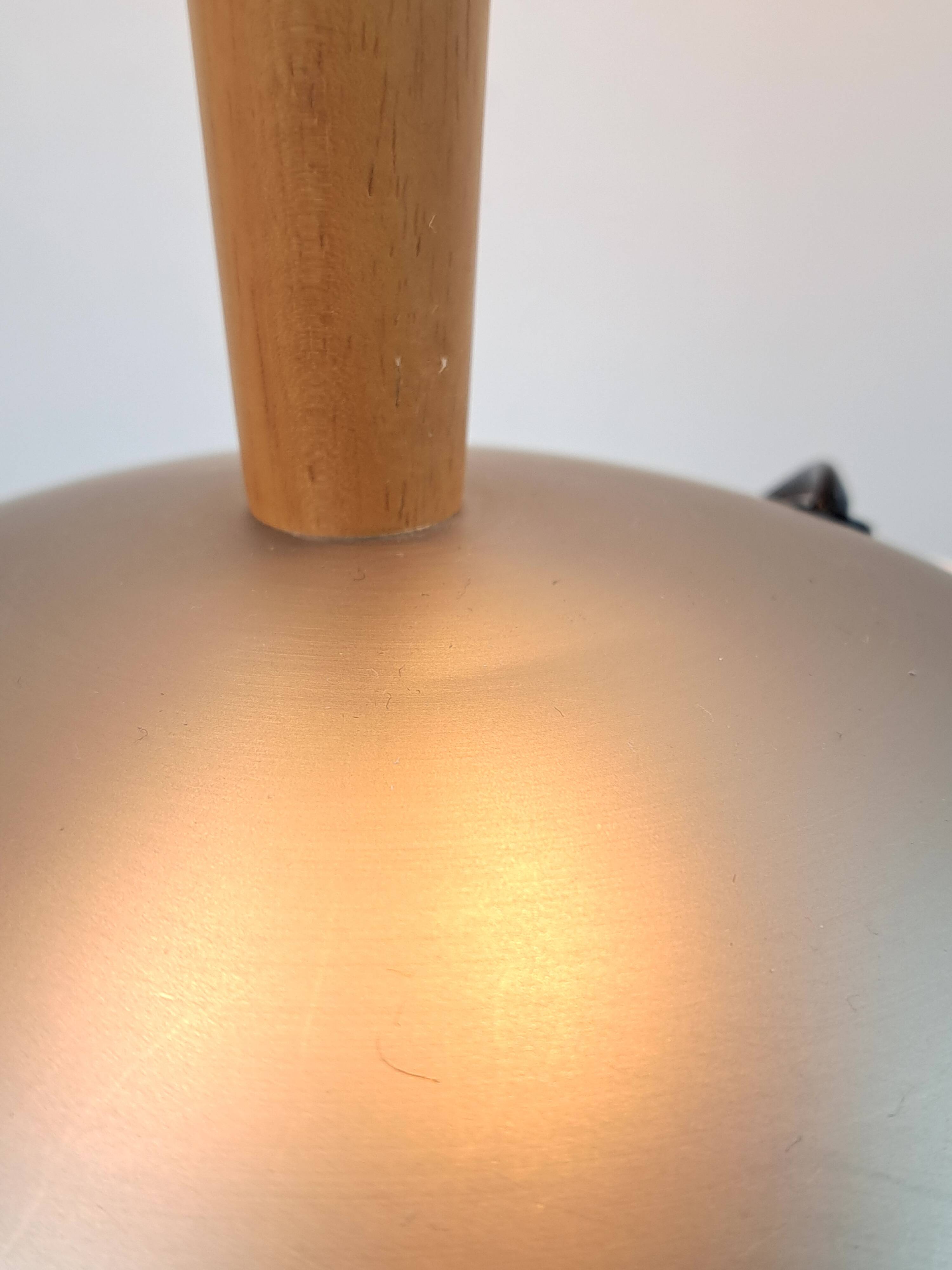 Art Deco Mushroom Liner Lamp 80s by Jakob Maul