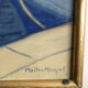 Huile sur toile vue de port Mangeol