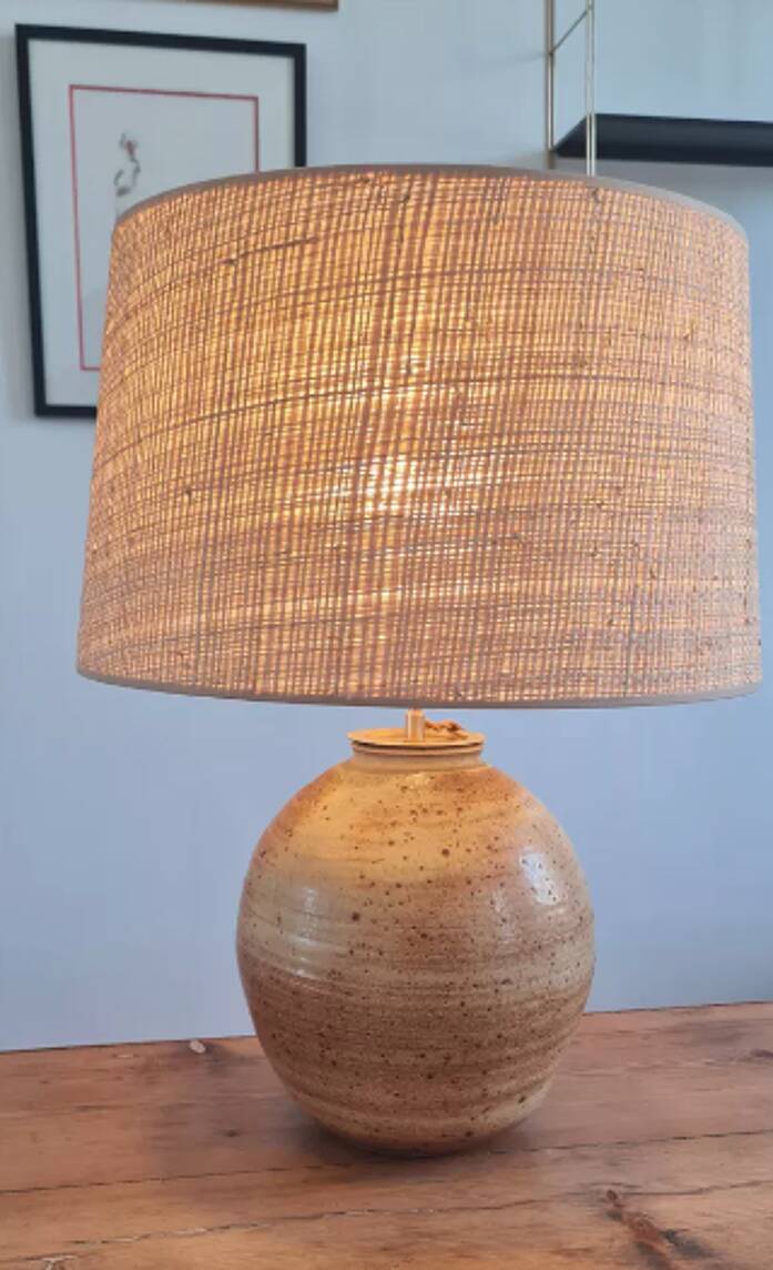 Sandstone lamp circa 1950