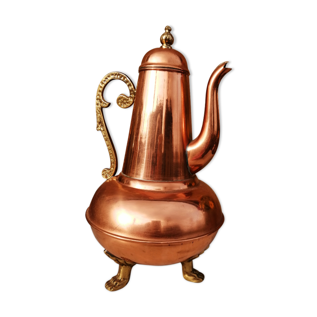 Theekan - Théière - Cuivre, Laiton - Catawiki