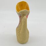 Fat lava vase / pitcher, Vallauris style, seafoam, vintage, 70's