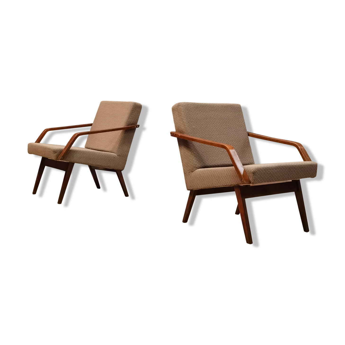Pair of armchairs Mier Topolcany 1960