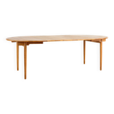 Table ronde extensible en chêne par Hans J. Wegner, Danemark, années 70