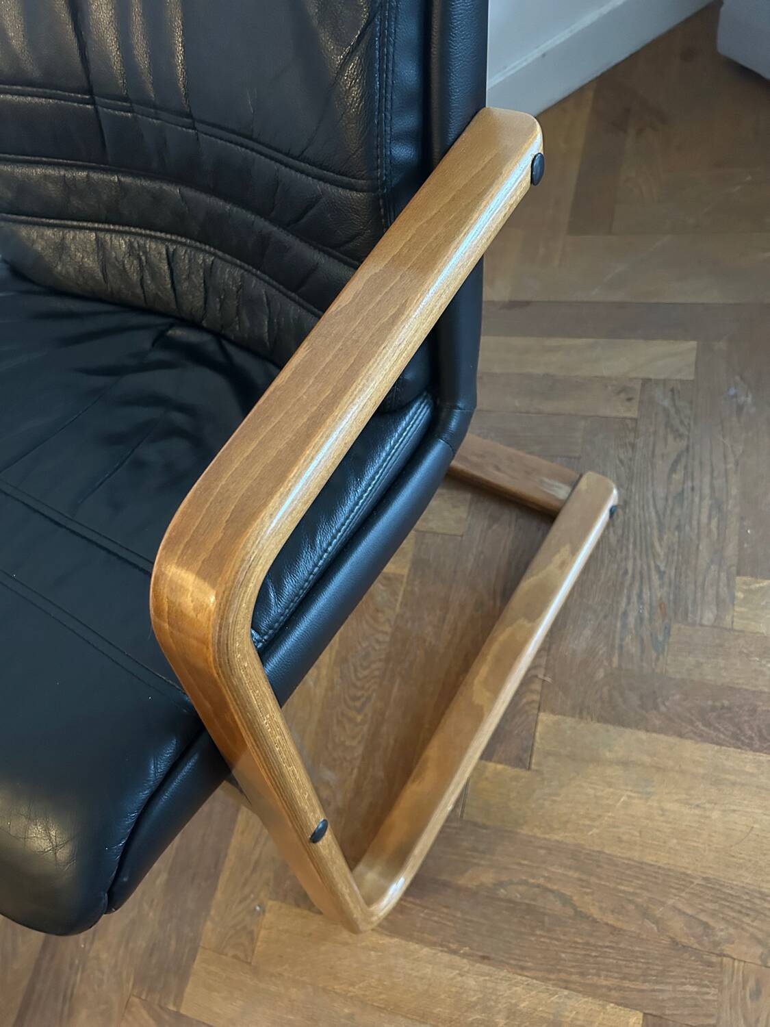 Teak and Skai Armchair