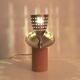 Lampe de créateur bois inox