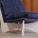 2 chaises longues en contreplaqué, style metz & co