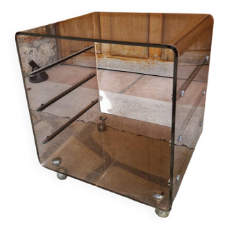 Table d'appoint plexiglass Michel Dumas