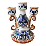 Glazed ceramic candle holder