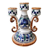 Glazed ceramic candle holder