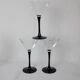 6 Luminarc “domino” martini glasses