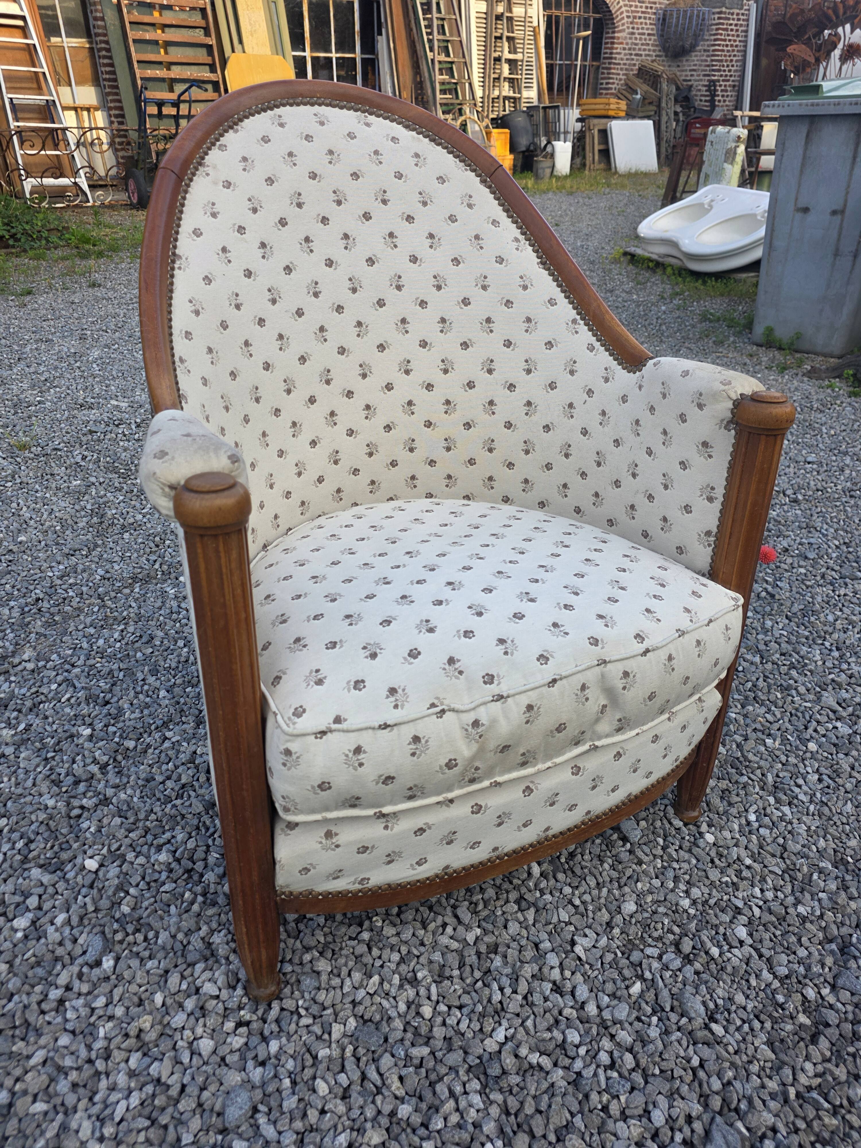 Fauteuil art déco des années 1930