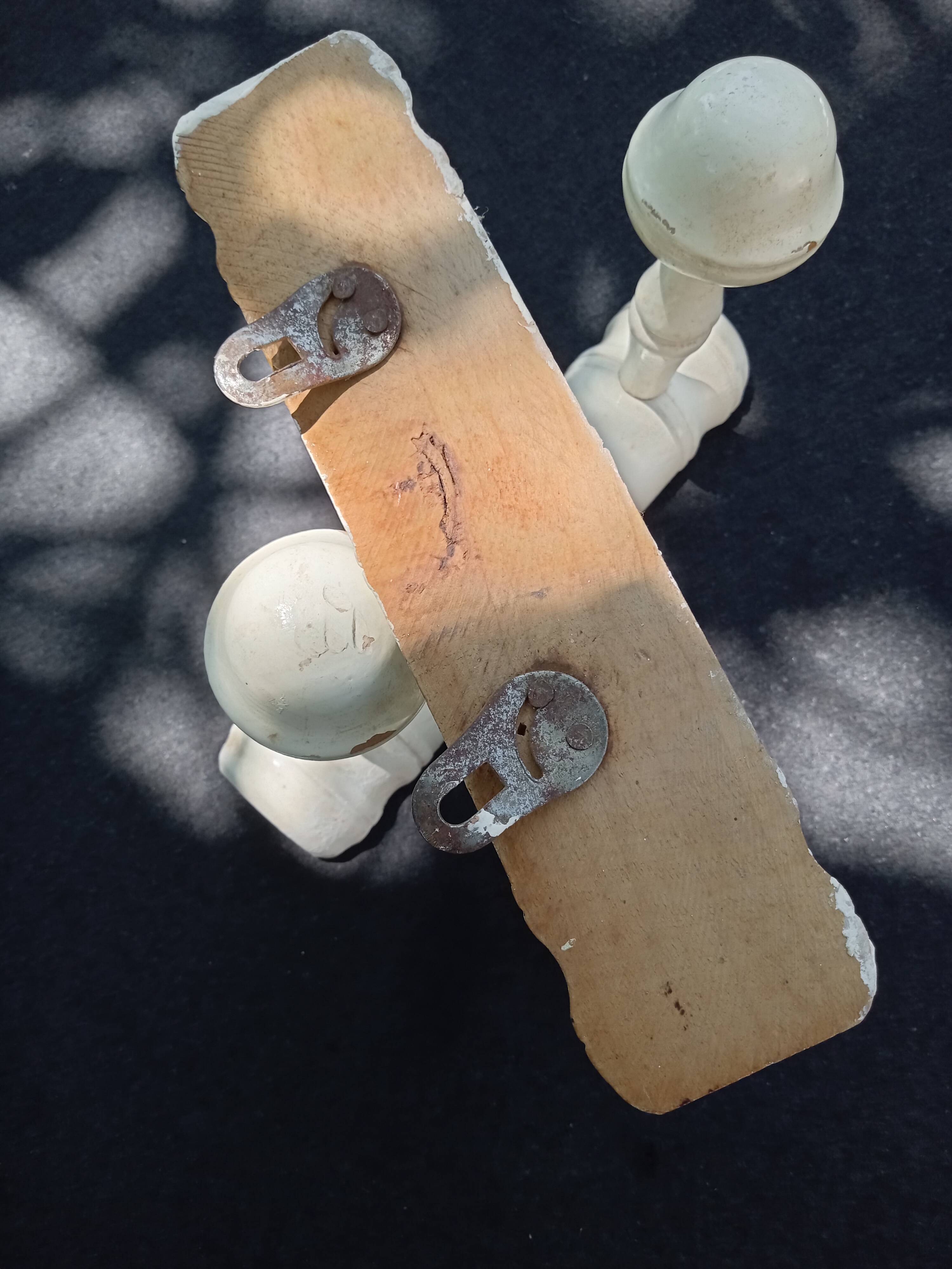 White Bamboo Wall Coat Rack