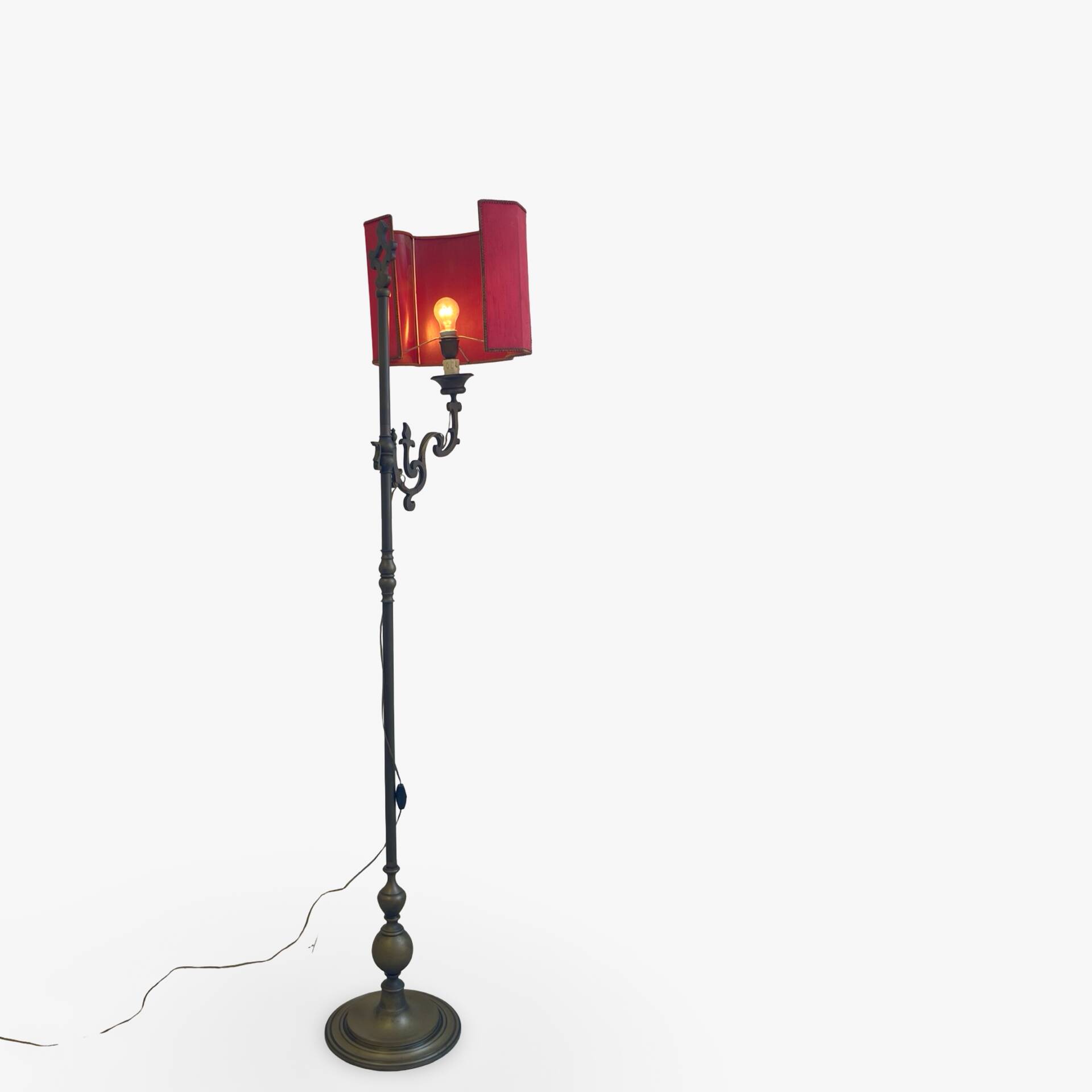 antique Art Nouveau floor lamp