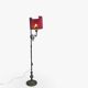 antique Art Nouveau floor lamp