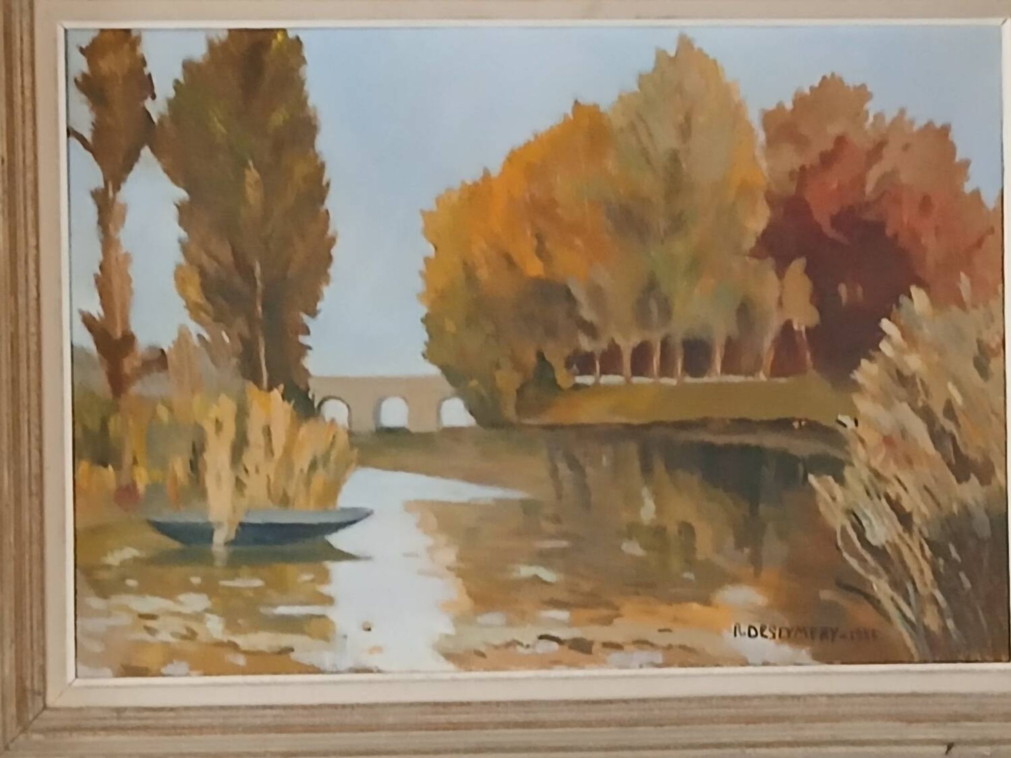 Superb oil on canvas dated 1955