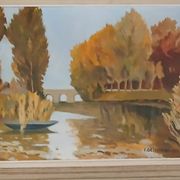 Superb oil on canvas dated 1955