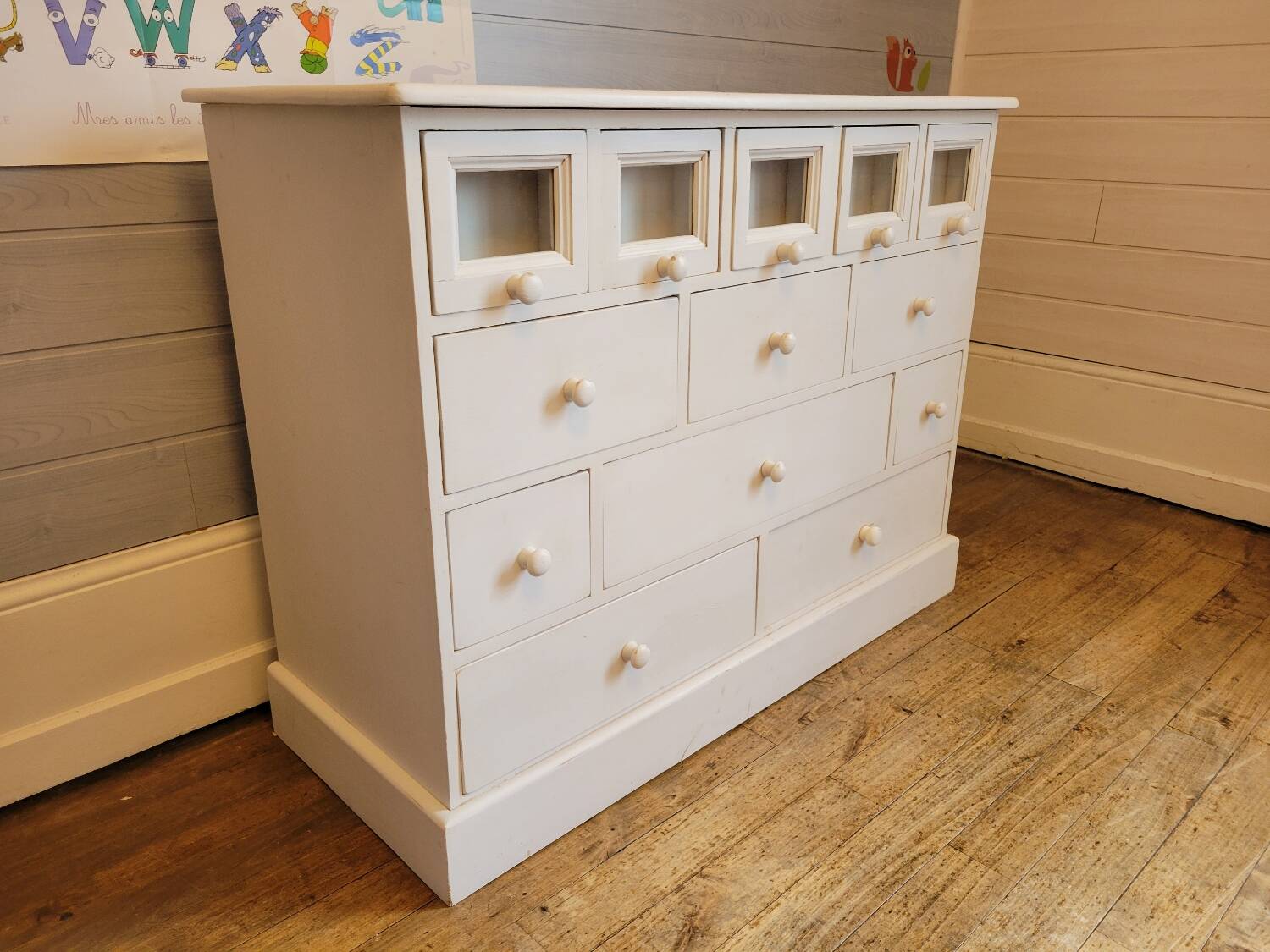 Craft cabinet with drawers