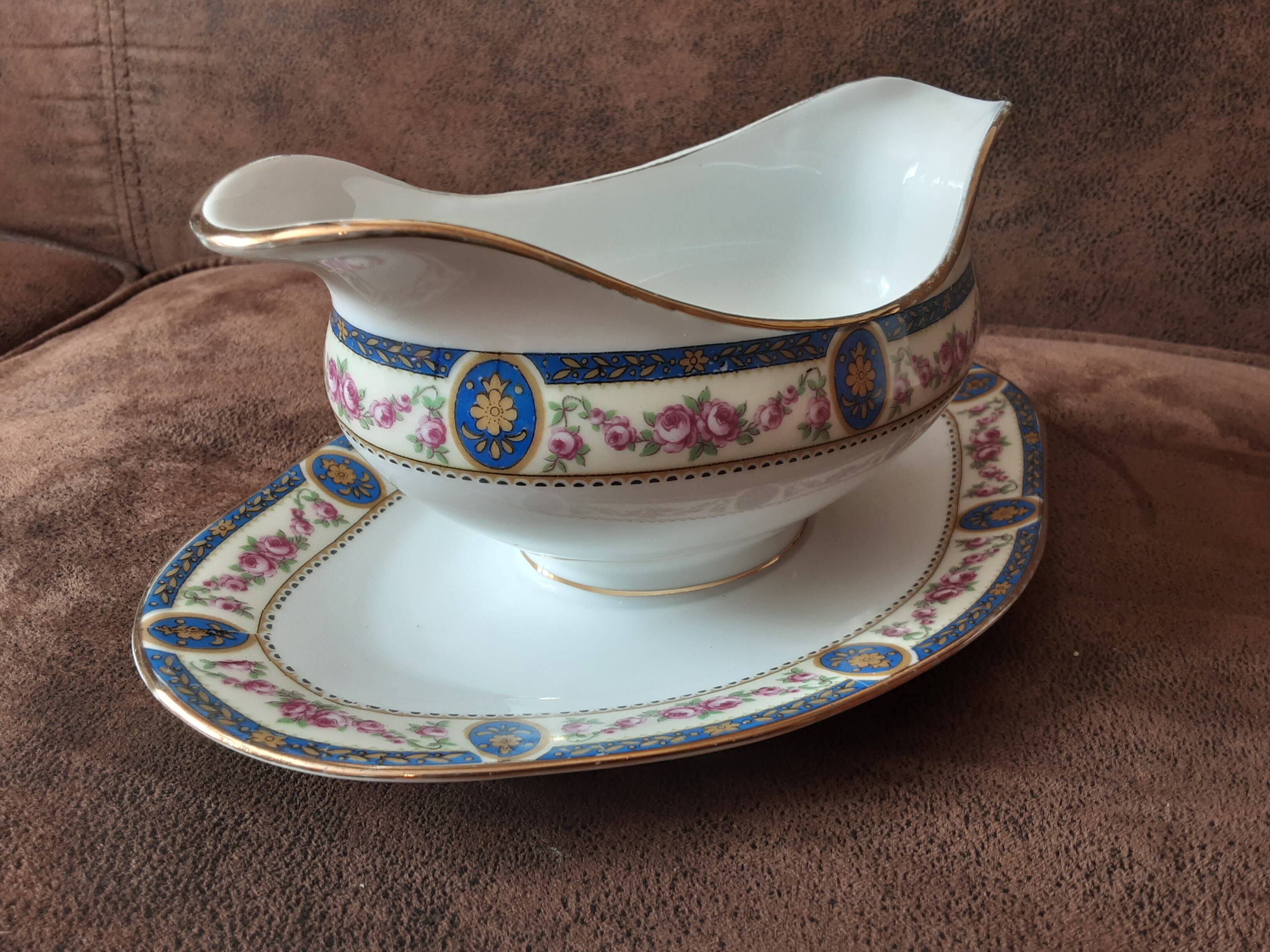 RH Limoges porcelain sauceboat